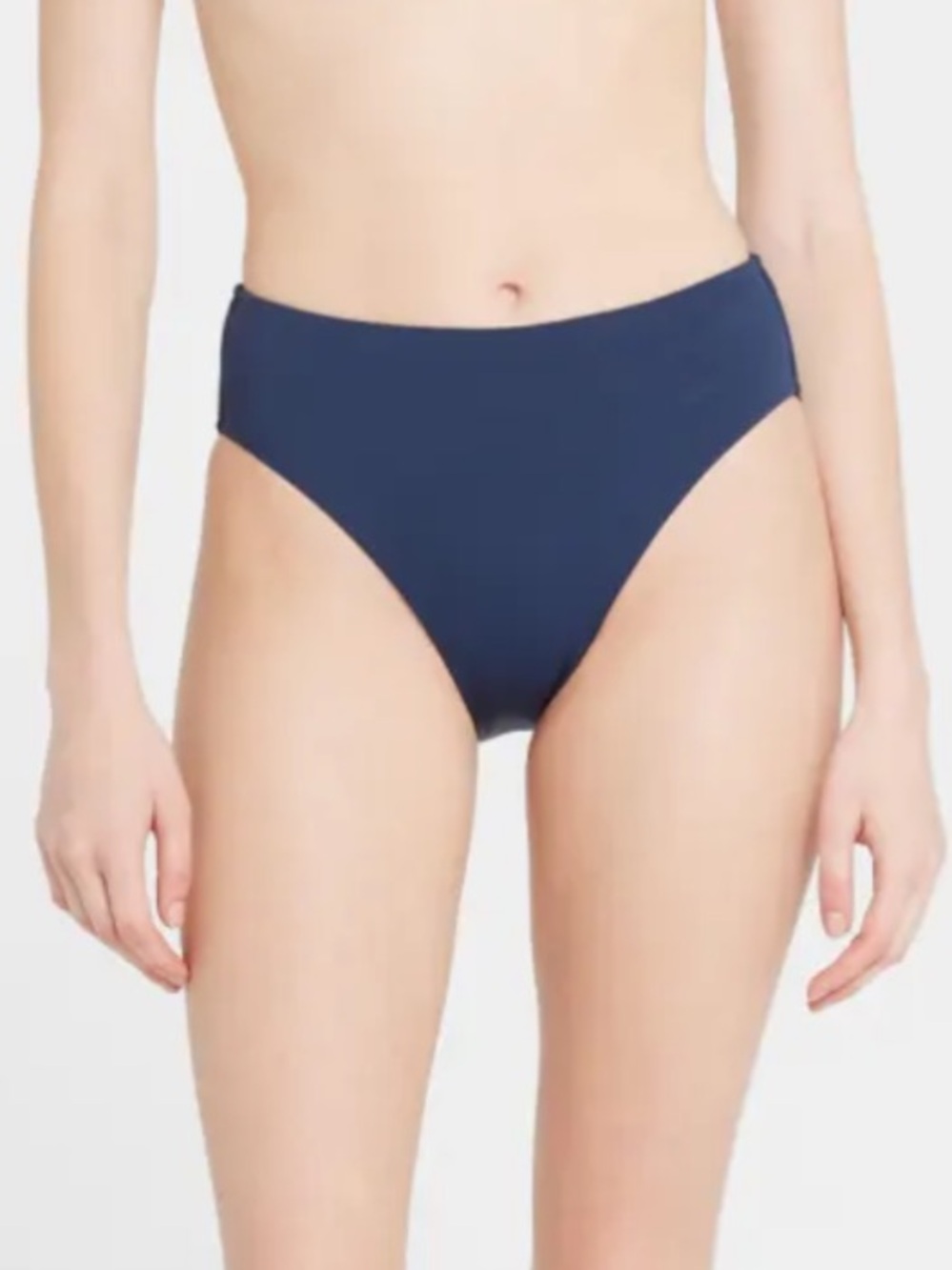 NWT Seafolly Reg Retro Power Pant Indigo Blue Bikini Bottom Full Coverage